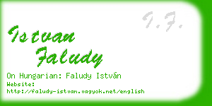 istvan faludy business card